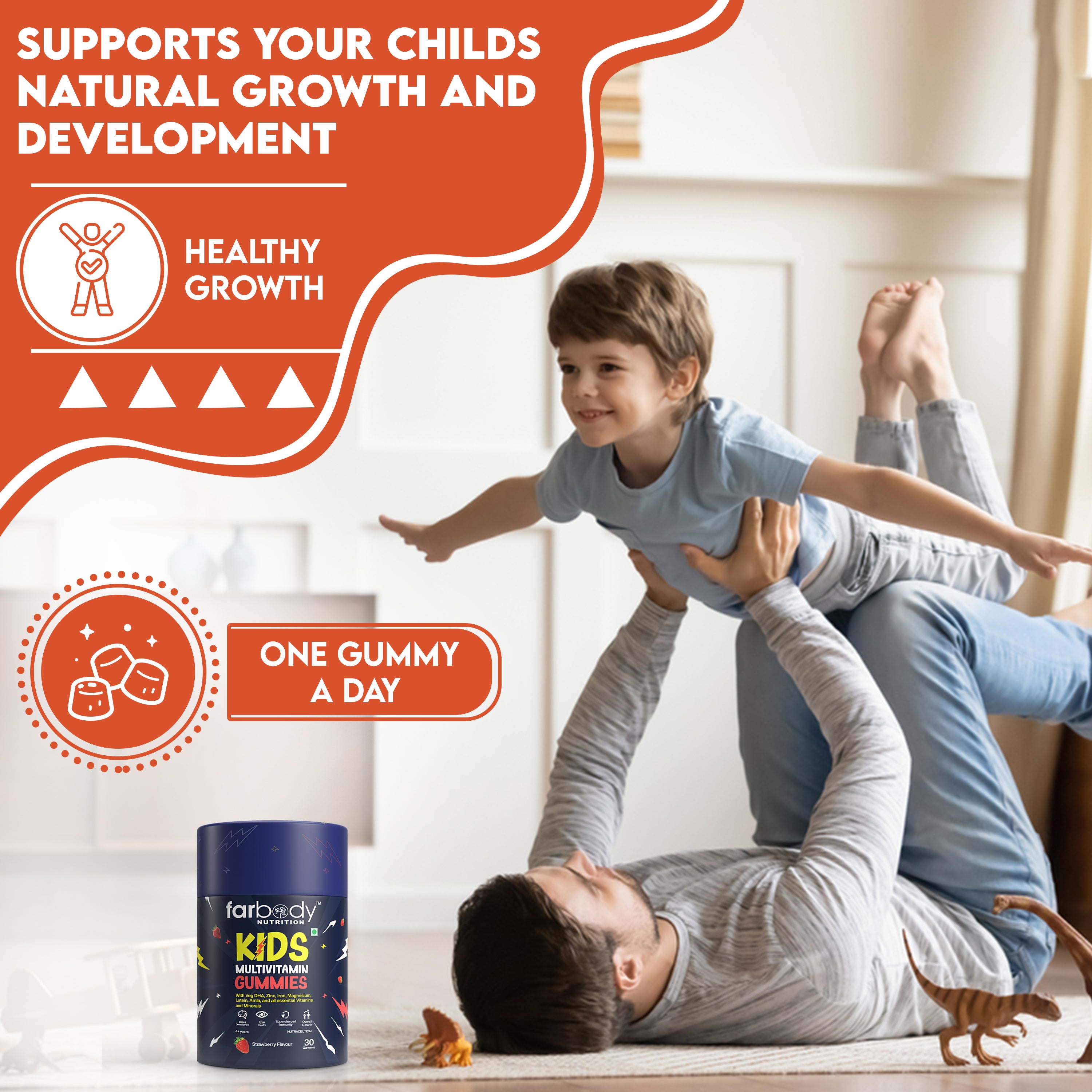 Kids Multivitamin Gummies with DHA - Farbody